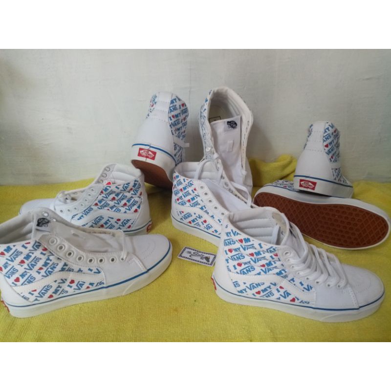 Vans sk8 hi lite hot sale branco