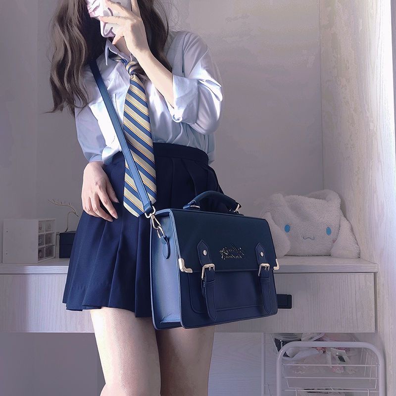 2022 new Japanese Preppy Style JK Uniform Shoulder School Bags