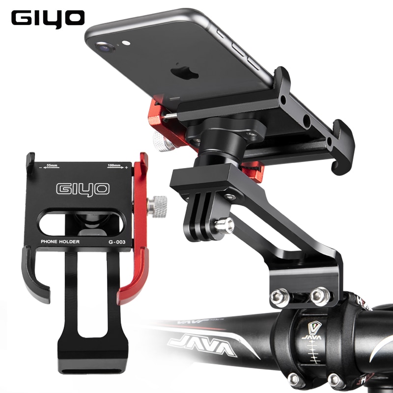 GIYO Bike Phone Mount Bicycle Stem Handlebar Phone Holder Universal MTB  Road Bike Accessories Cycling Smartphone Mount