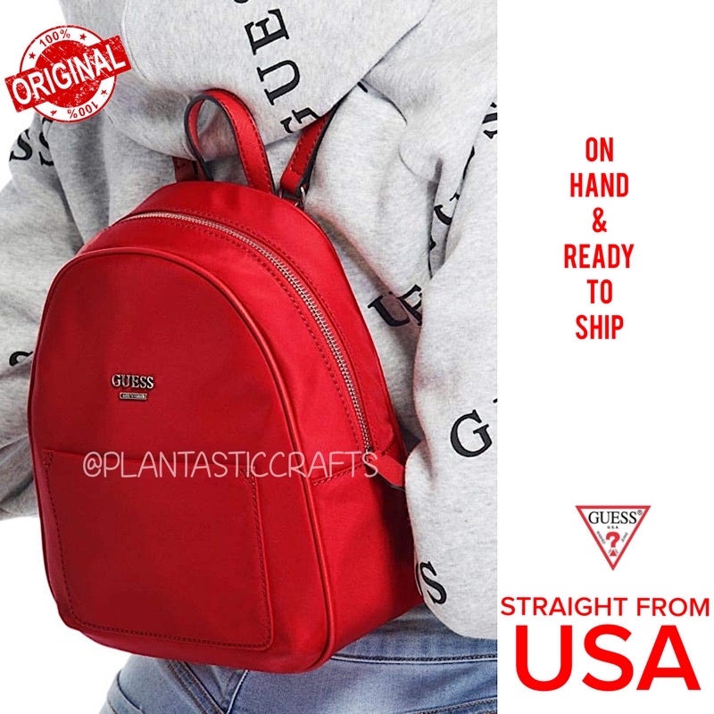 Guess 2024 red backpack