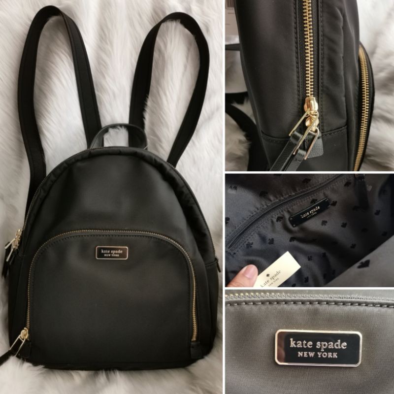 Kate spade black backpack on sale nylon