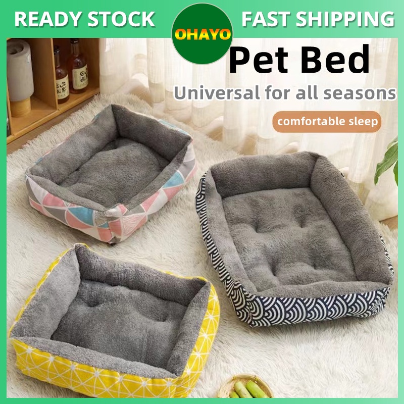 Dog Bed Pet Cat Washable Cotton Cushion Large Warm Pad Kennel