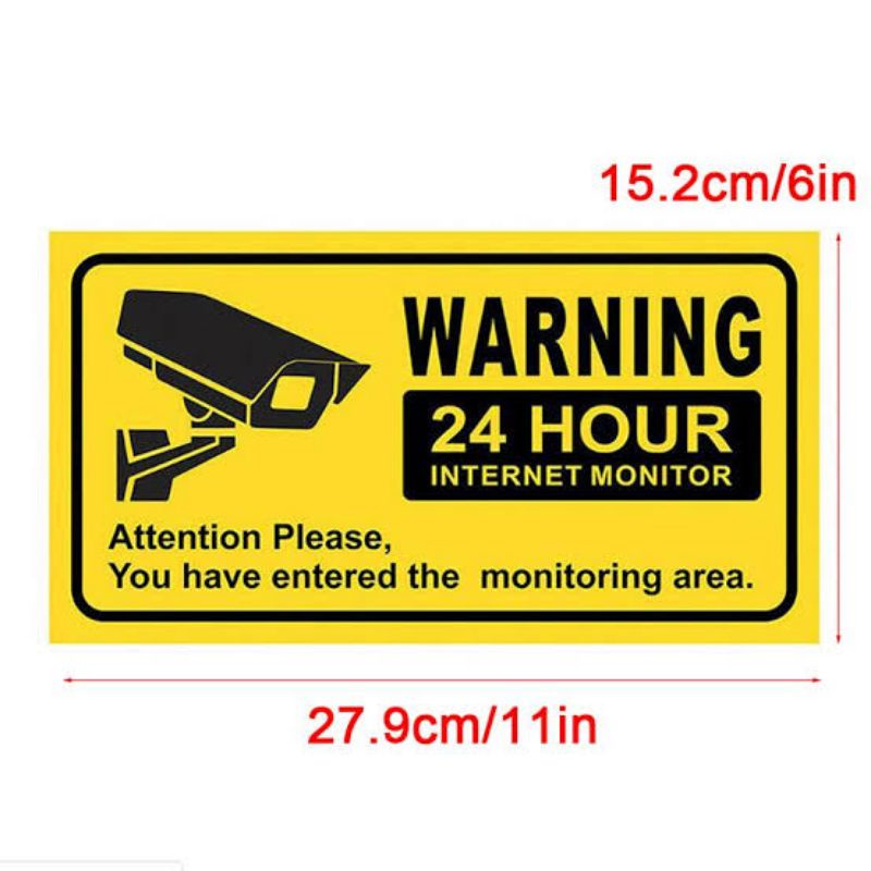 Warning Security Signs-Window Stickers CCTV Camera HOME