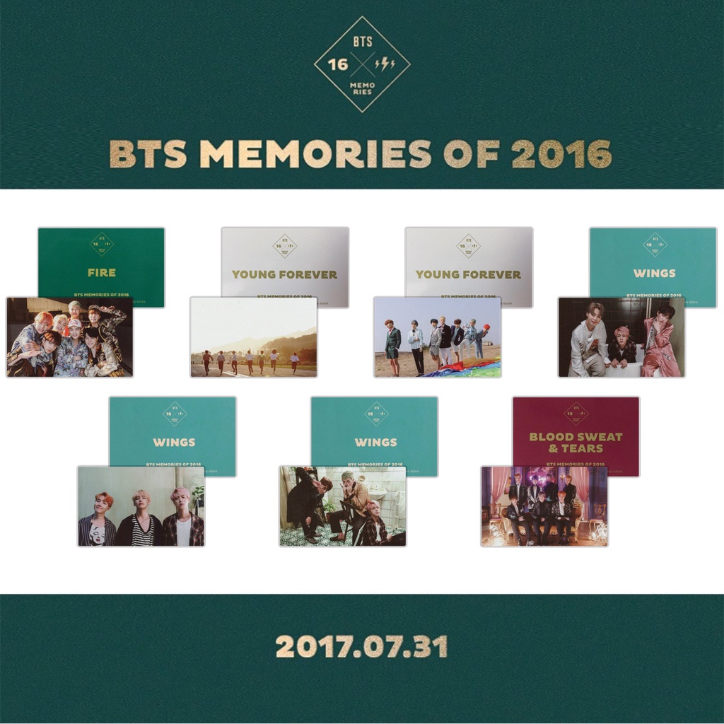BTS memories 2016