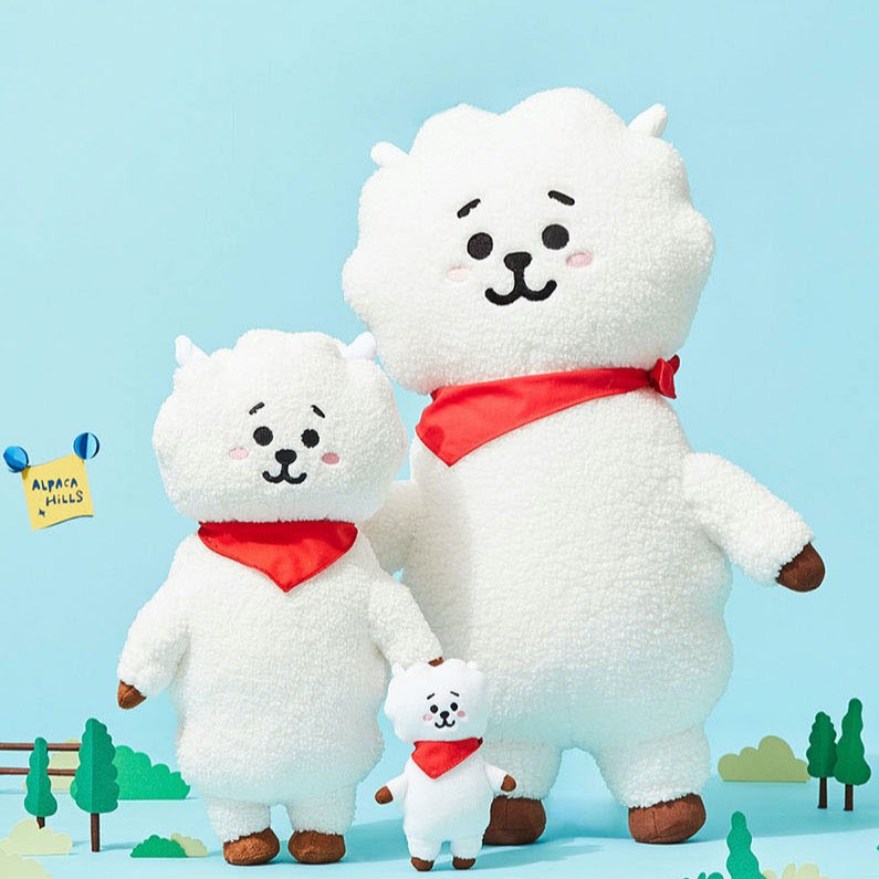 Rj plush doll store bt21