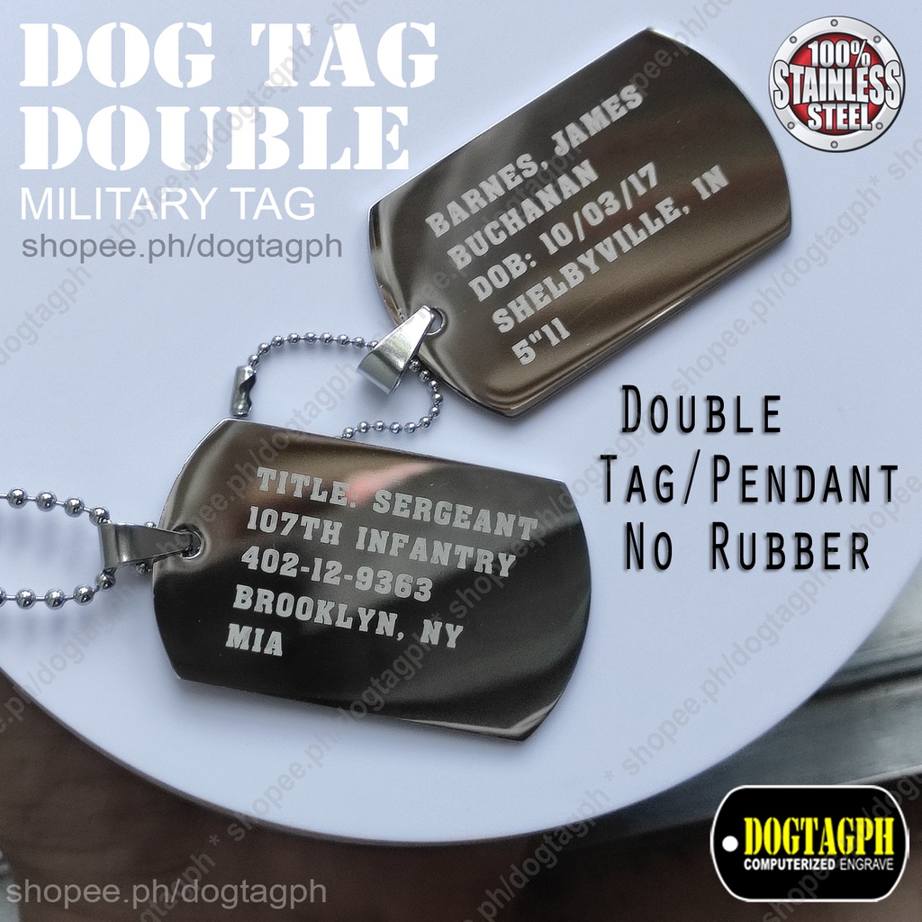 Dog tag clearance shop