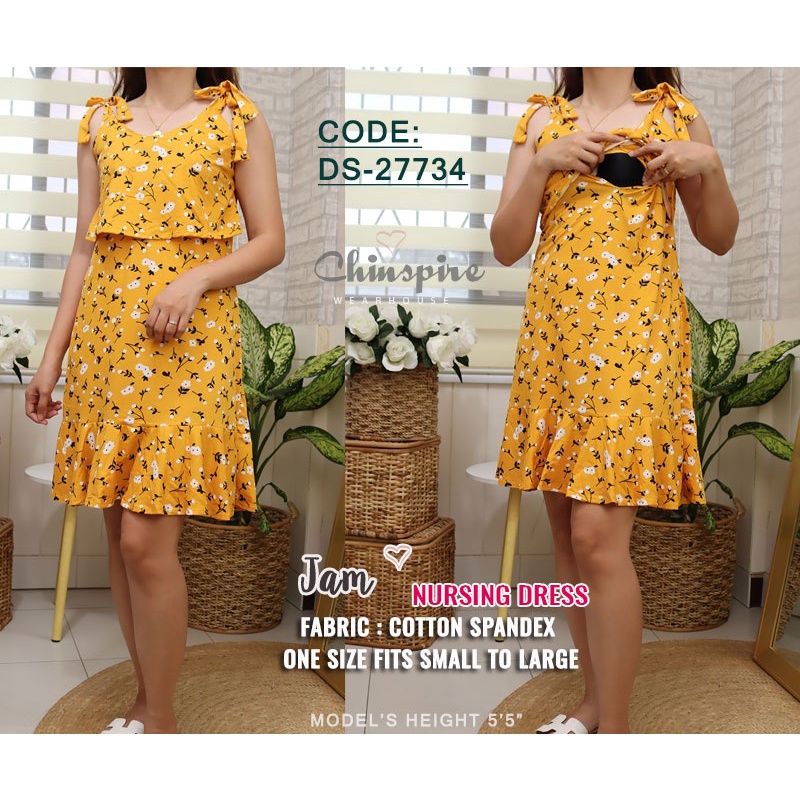 Nursing dress clearance shopee