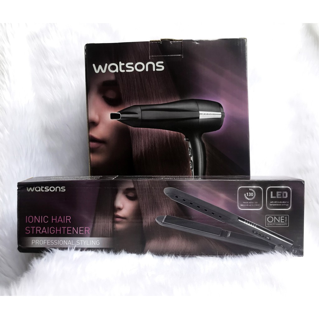 Watsons Professional Ionic Hair Straightener Hair Dryer Shopee