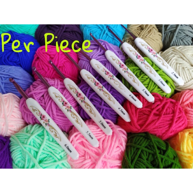 SOLD PER PIECE) Aluminum Crochet Hook