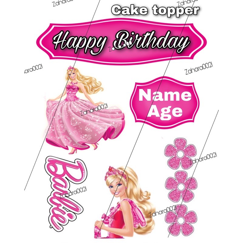 Barbie Cake Topper | Digital and printable