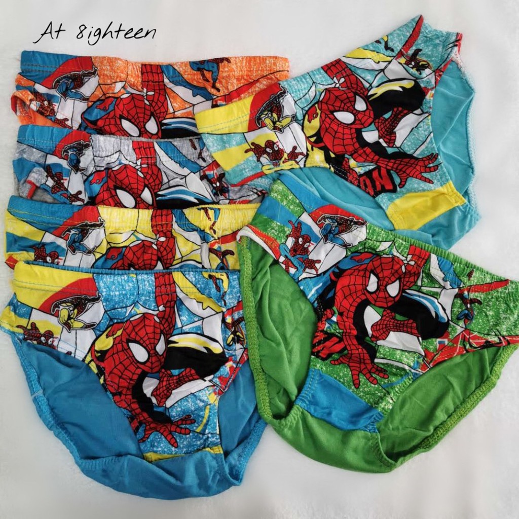 At 8ighteen Kids brief Spiderman underwear (12pcs)