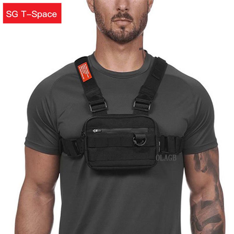 Streetwear Men Bag Tactical Vest Hip Hop Style Crossbody Chest Bags Packs  for 2022 Green Punck Chest Rig Vest Waist Bag Unisex - AliExpress