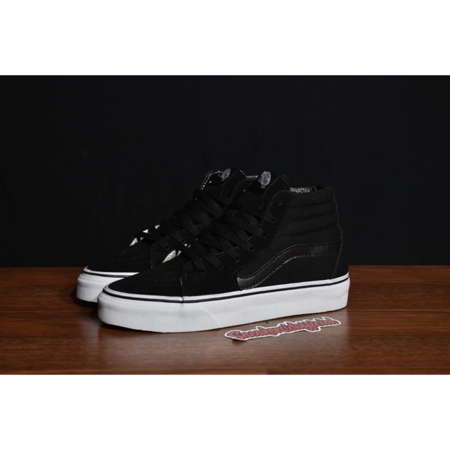 Vans all shop black white sole