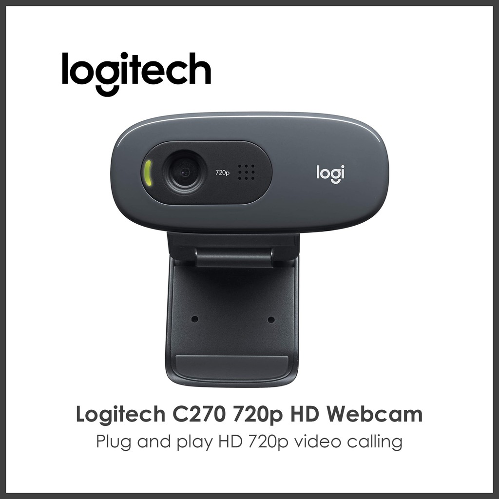 Logitech C270 HD Webcam 720P Video Webcam 720P Optical Micophone USB2.0 Plug