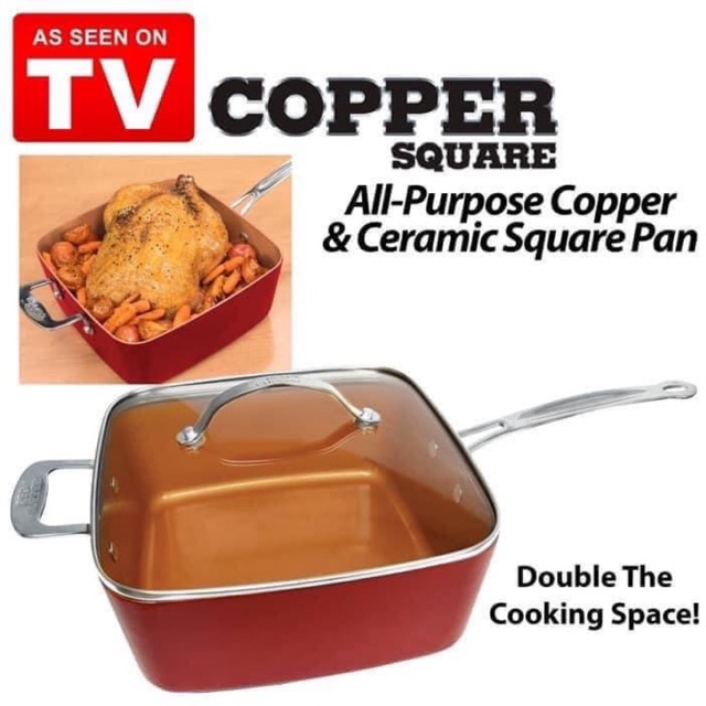 Copper square 2024 casserole pan