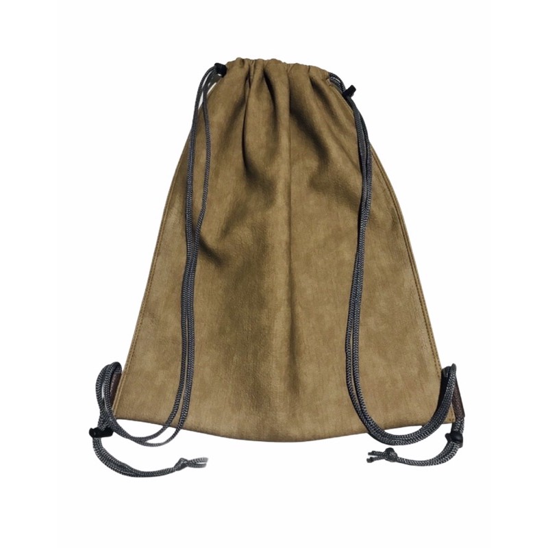 Leather discount string bag