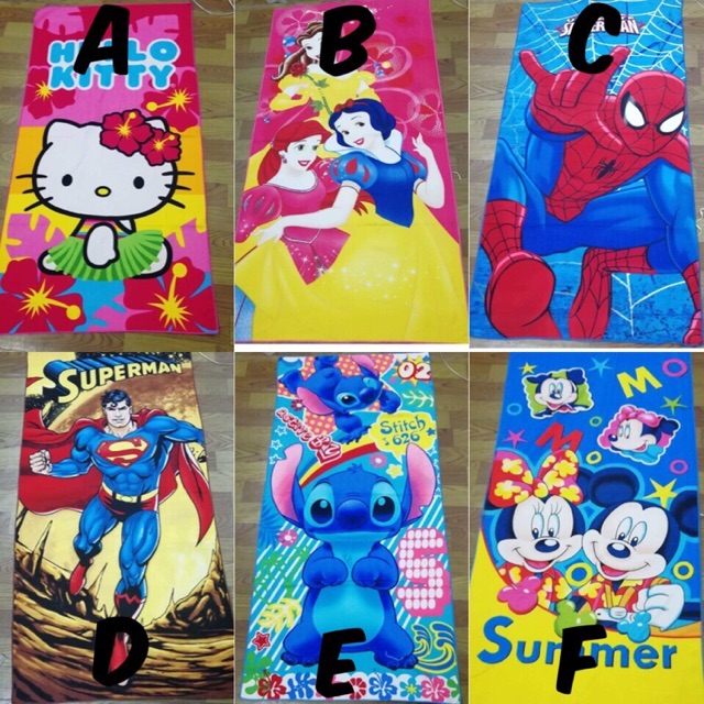 Character bath towels clearance
