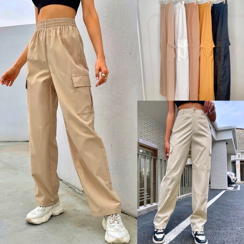 SS SHIRLEY CARGO Jogger Pants With Side Pocket