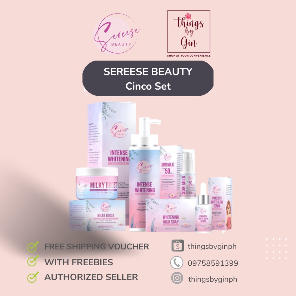 Sereese beauty cinco set | Shopee Philippines