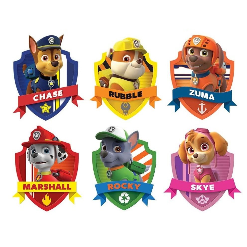 Paw Patrol Stickers Zuma Chase Rubble Rocky Skye Cartoon