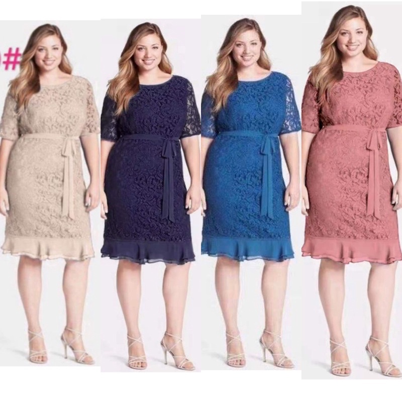 Plus size best sale dress shopee