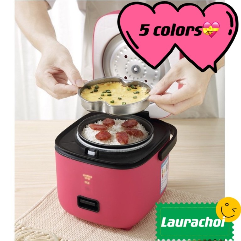 mini rice cooker Rice Cooker small with steamer electric multifunction  colorful 1-2 people non stick