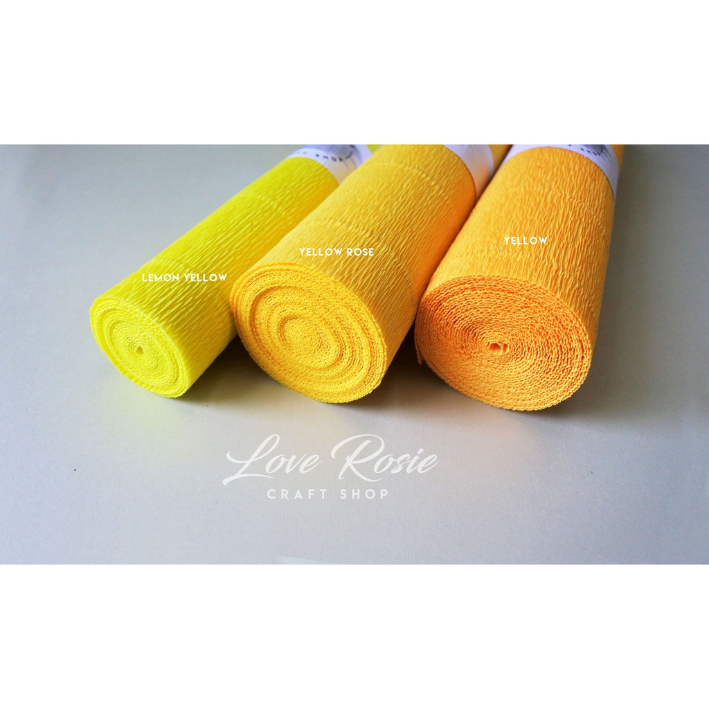 Italian Crepe Paper (180 GSM) - LEMON YELLOW