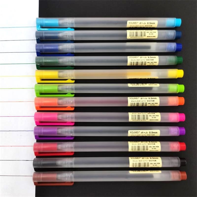 Pen with different clearance colors