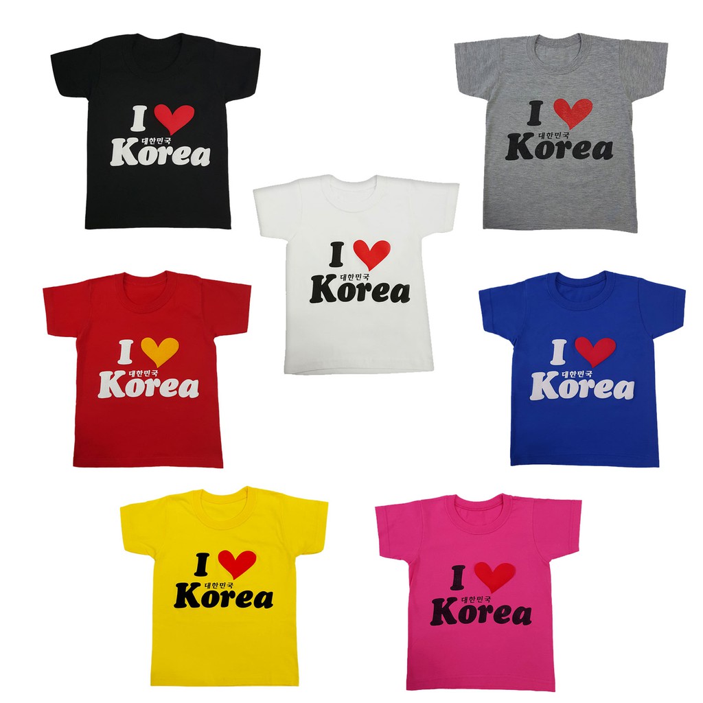 T shirt shop i love korea