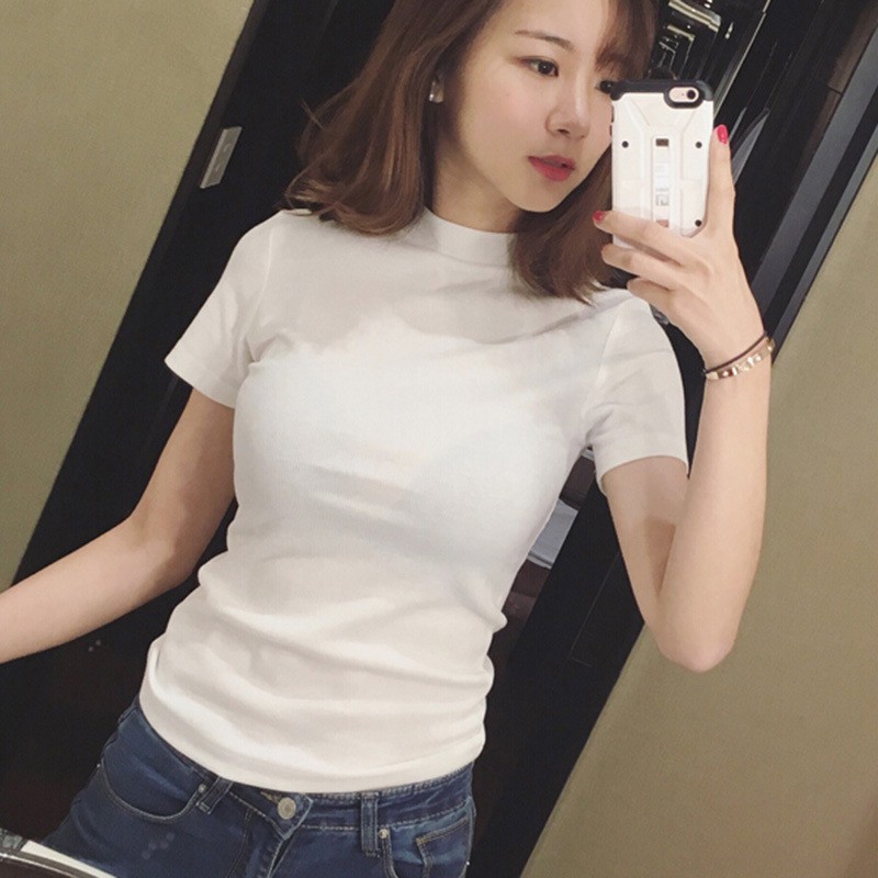 girls white fitted shirt