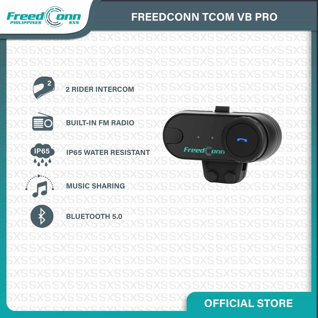 FreedConn PH T COM VB PRO Bluetooth 5.0 Motorcycle Intercom Helmet