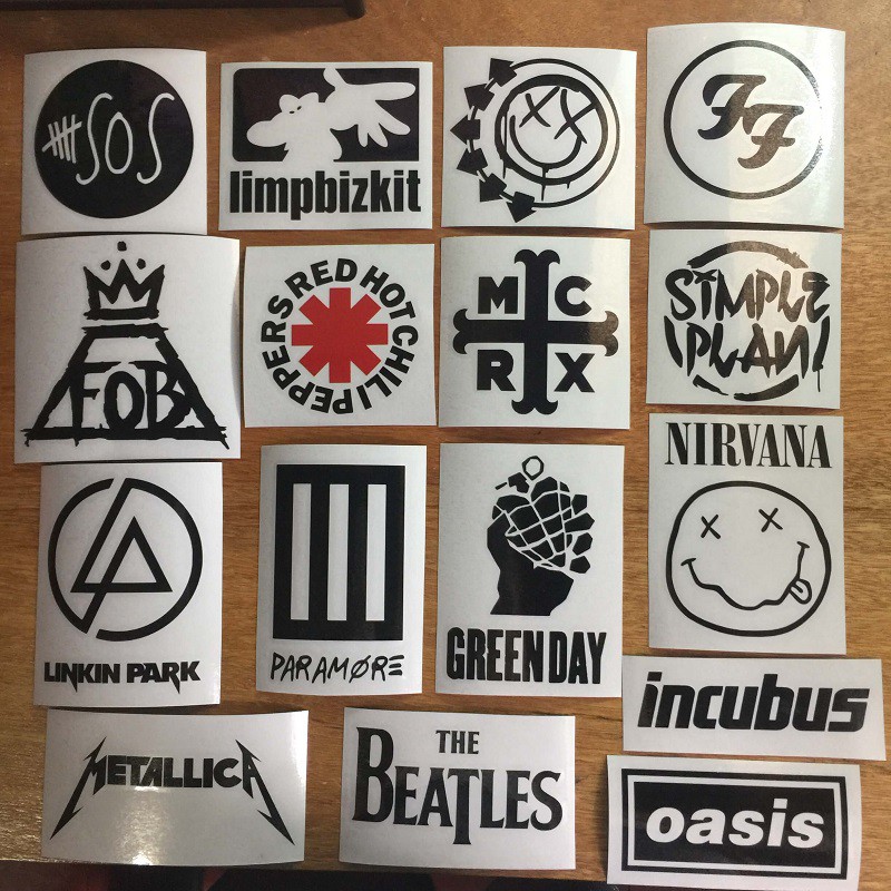 80s Rock Band Stickers