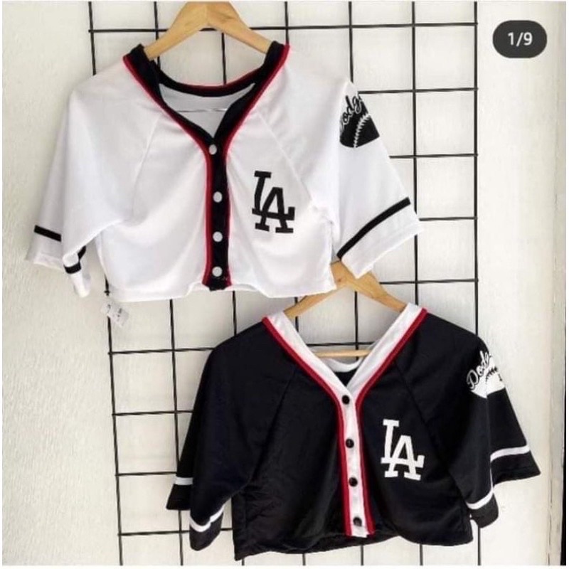 Baseball jersey 2024 crop top