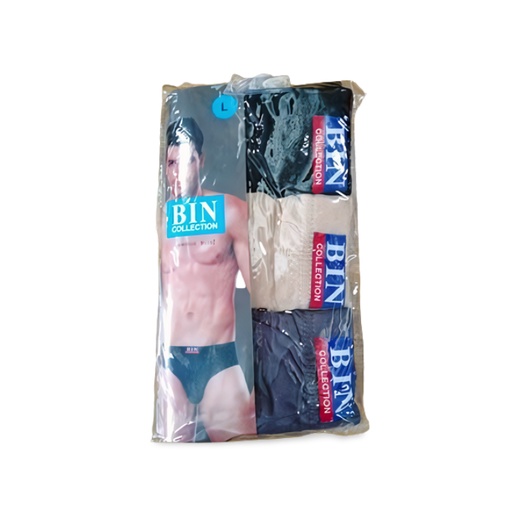 BIN COLLECTION BRIEF 3PCS MENS UNDERWEAR B-1001