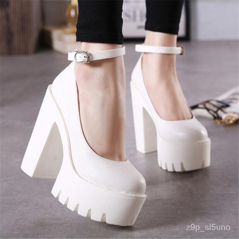 Thick high hot sale heel shoes