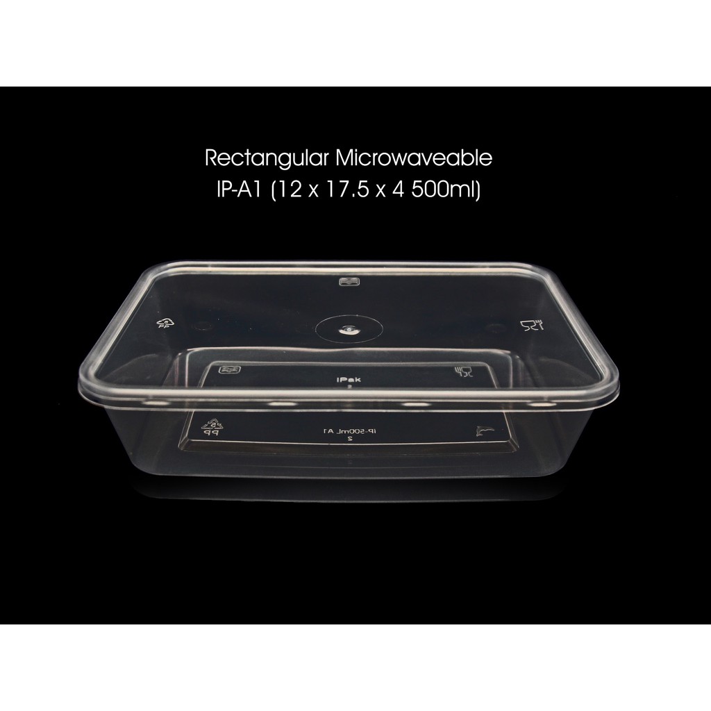 500ml Rectangular Microwavable Container – Packaging Lab Philippines