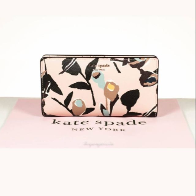 Kate spade cameron discount paper rose wallet