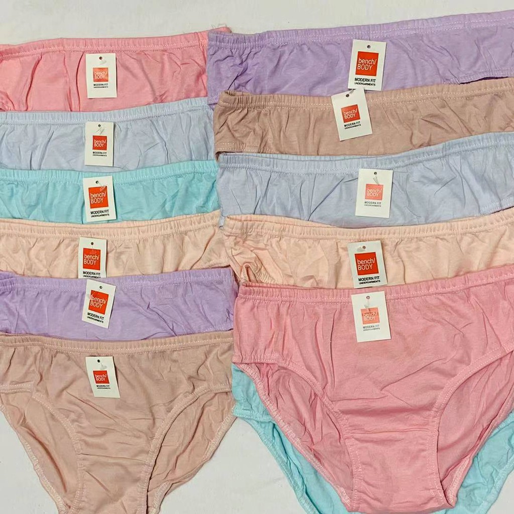 COD☑️12Pieces High Quality Bench Body Panty For Women Underwear