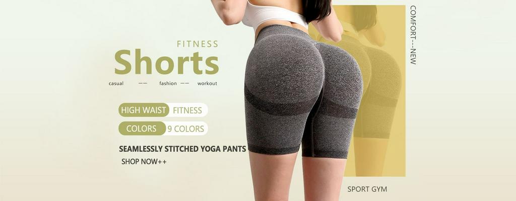 Womens Yoga Pants Seamless High Waist Butt Push up Tummy Control