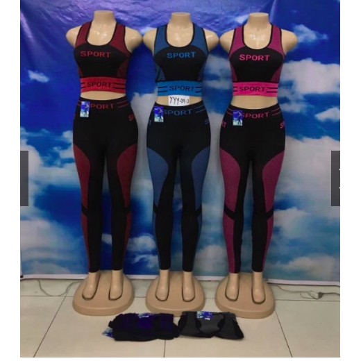 Terno Set Yoga Zumba Gym Workout Sports Wear for Women #9429