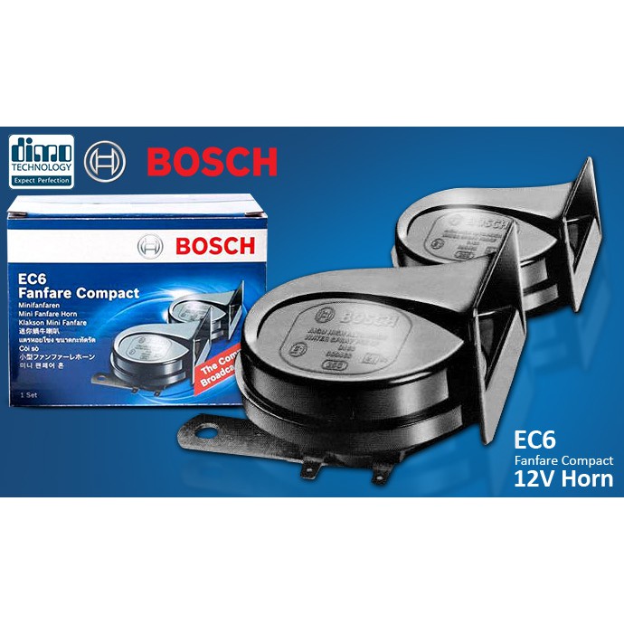 Bosch EC6 Fanfare Compact Horn 12v 105-118dB(A) 400/500Hz