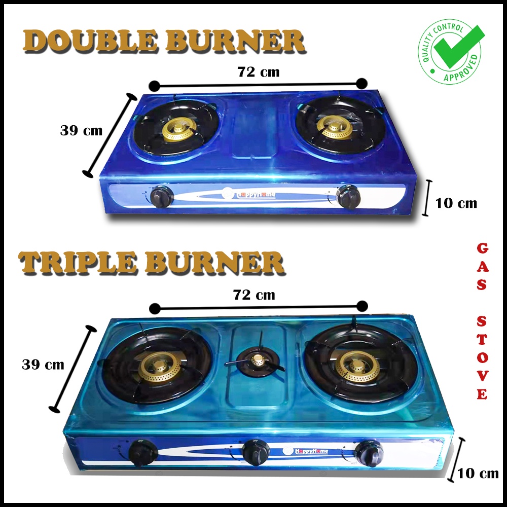 Triple burner gas clearance stove