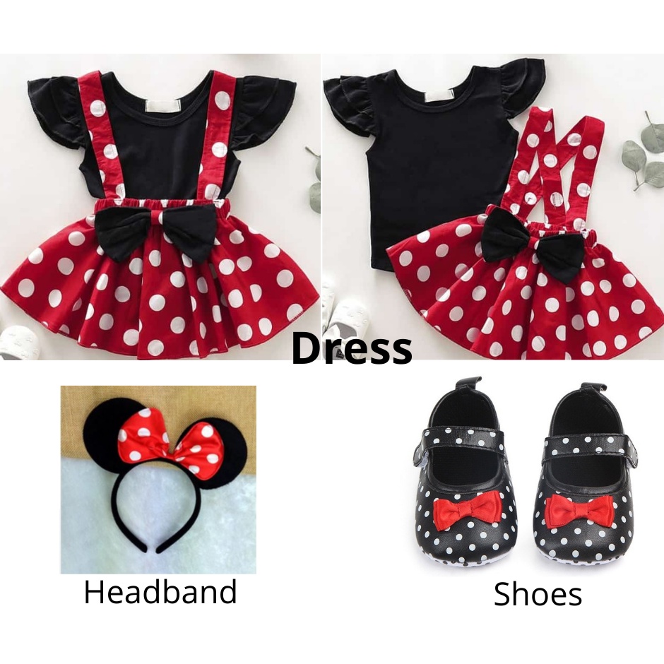 Minnie mouse 2024 dress and shoes