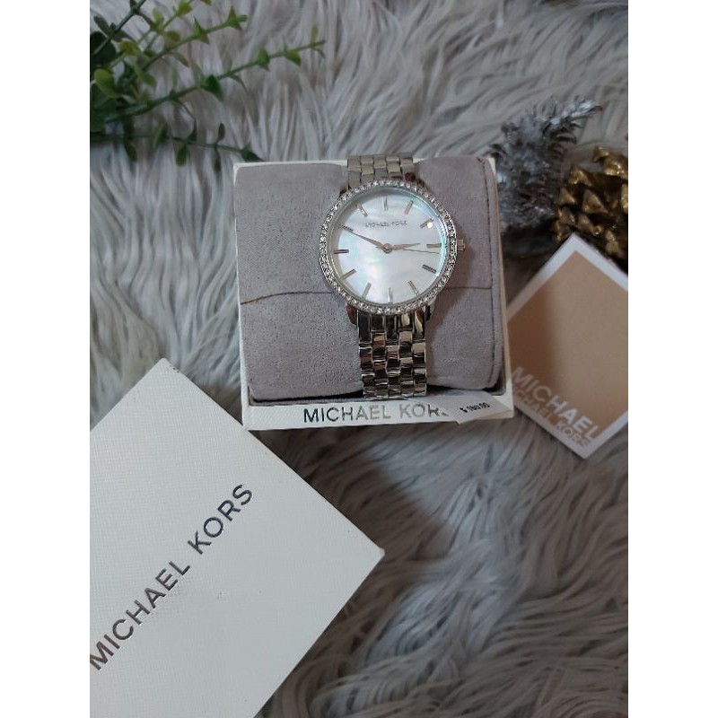 New authentic Michael Kors swarovski crystal mother of pearl