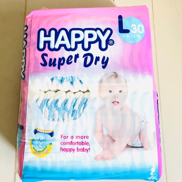Happy diaper large 30 best sale pcs price