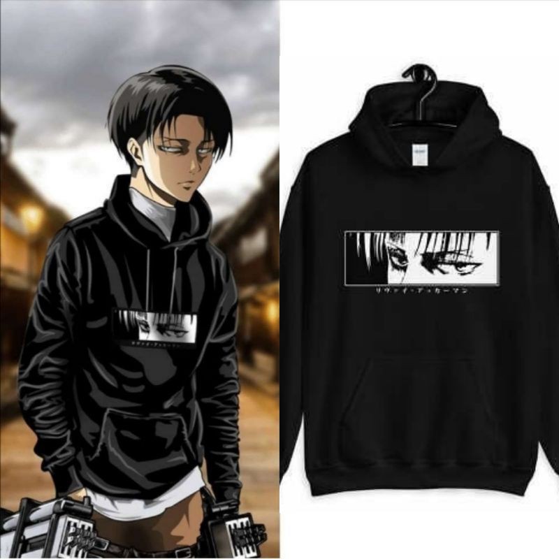 DnomiaD Apparel Levi Ackerman Hoodie Attack on Titan Shopee