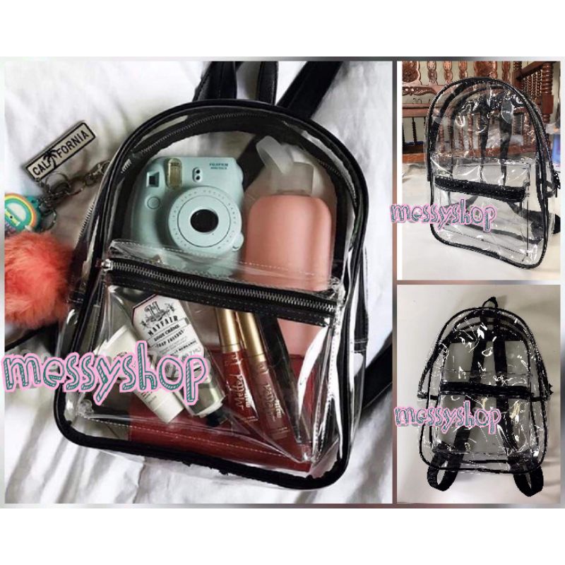 TRANSPARENT BACKPACK PVC BAG WATERPROOF Shopee Philippines