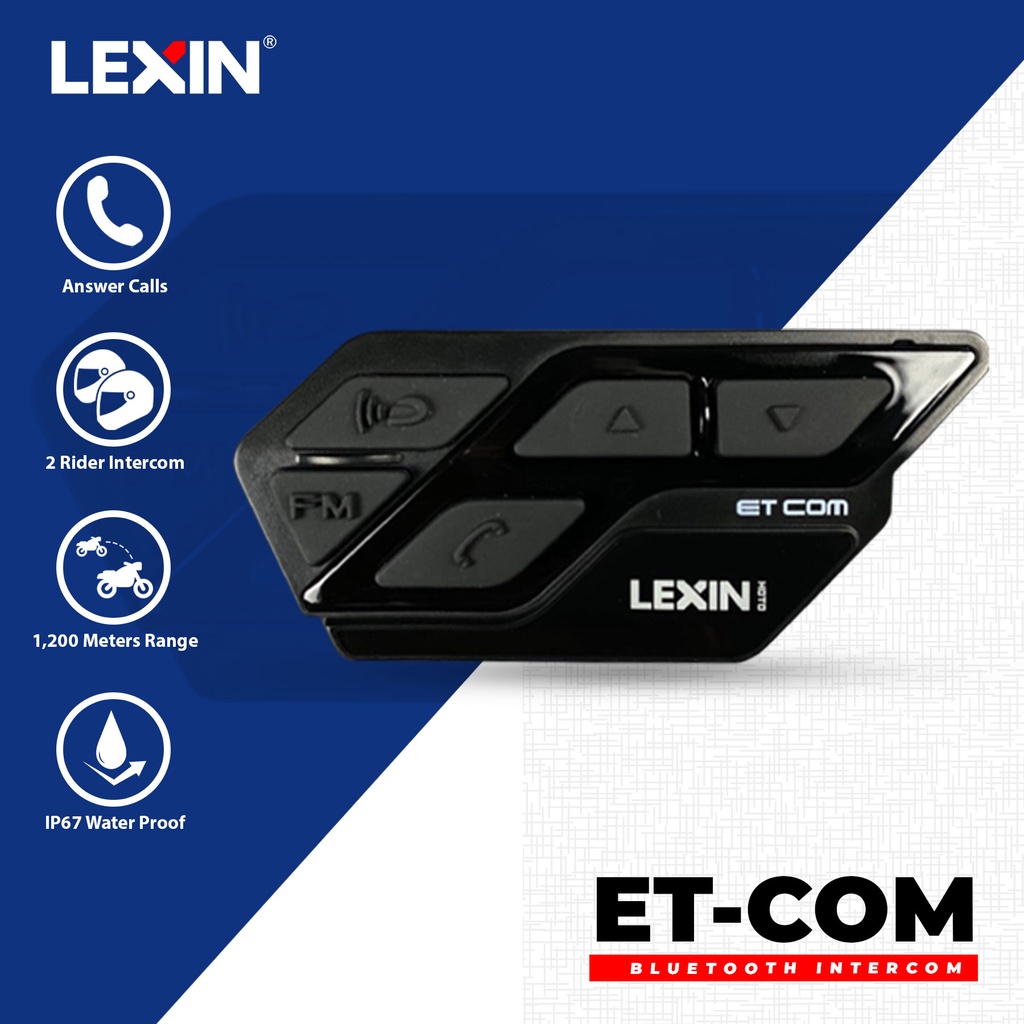 LEXIN ET COM Motorcycle Bluetooth Intercom Headset Communication