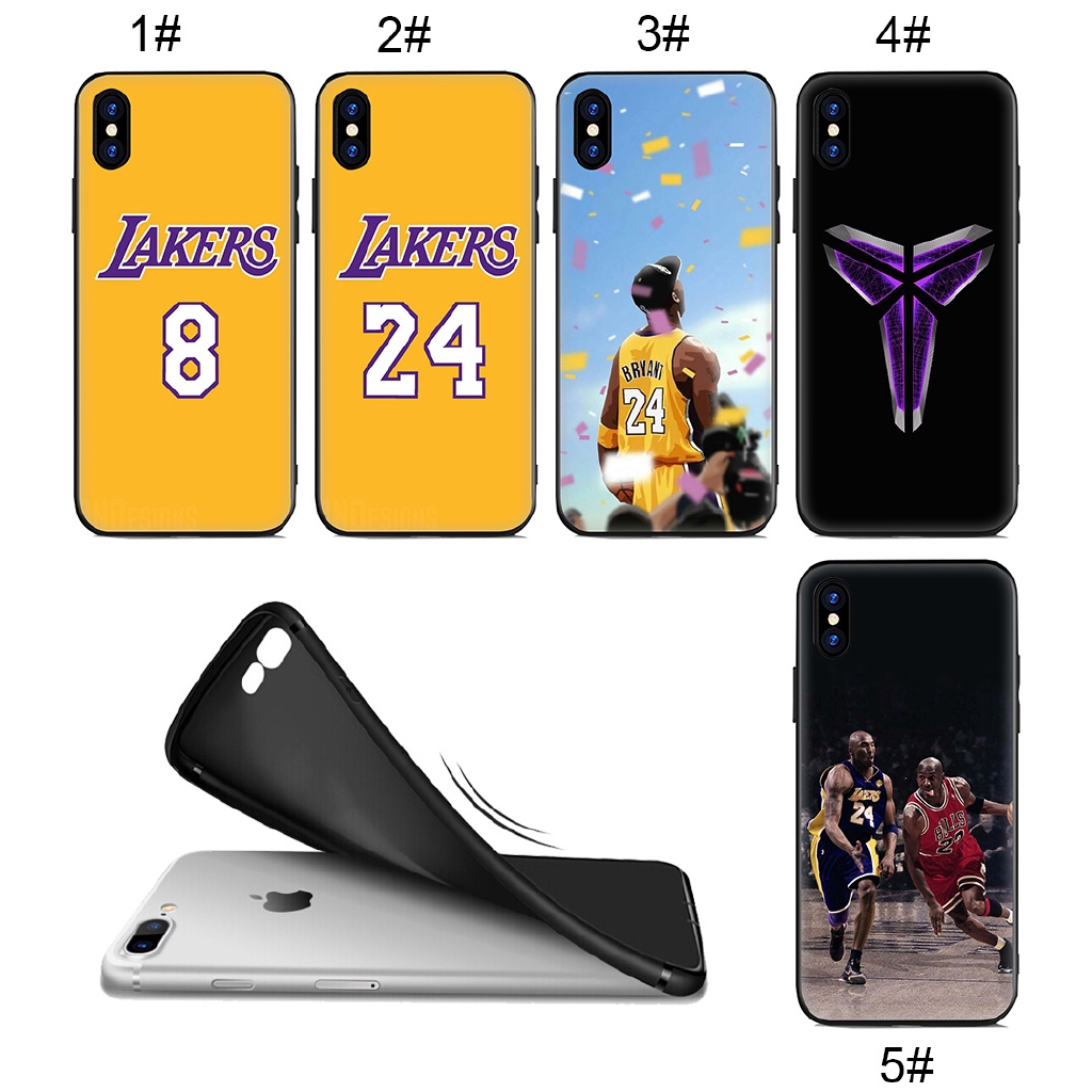 Soft Case iPhone XS Max XR 8 7 Plus 6 6S 5S SE Kobe Bryant