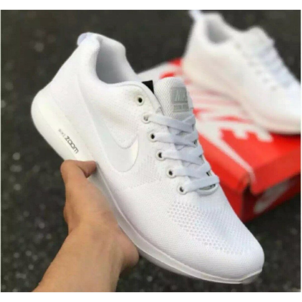 Rubber shoes hotsell white nike